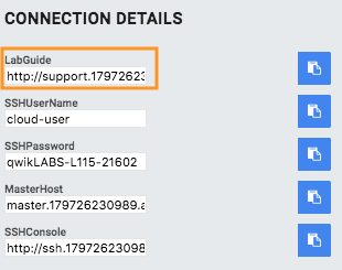 Accessing the lab guide